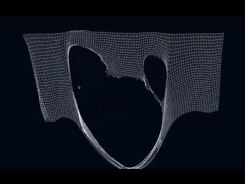 A cloth grid in the C++ physics simulation
